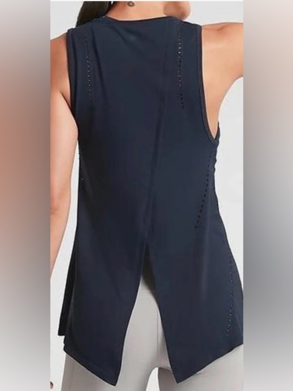Athleta Foothill Black Split-Back Tank Top Woman’s XS